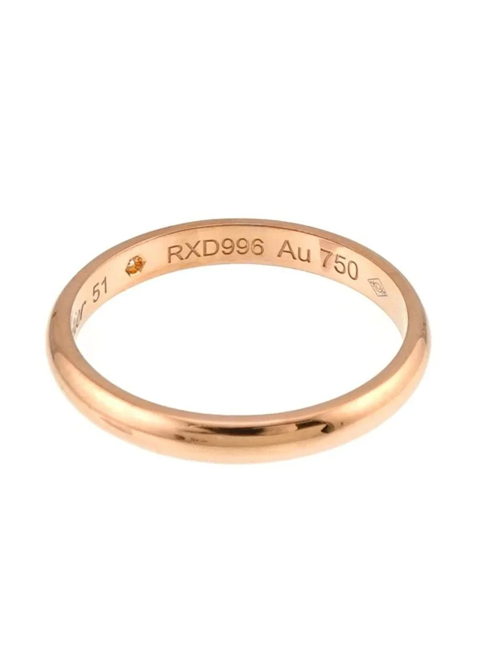 Cartier 1895 Classic 51 Ring Diamond 18K Pink Gold